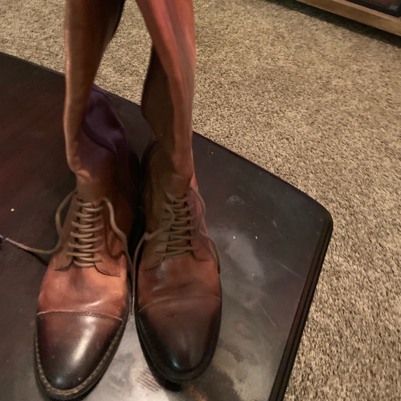 Saks 5th Avenue Leather Riding Boots - Picture 1 of 3